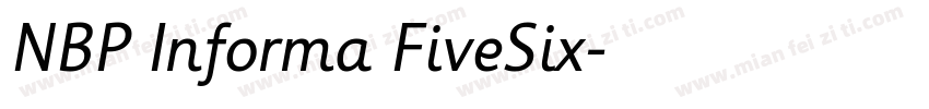 NBP Informa FiveSix字体转换